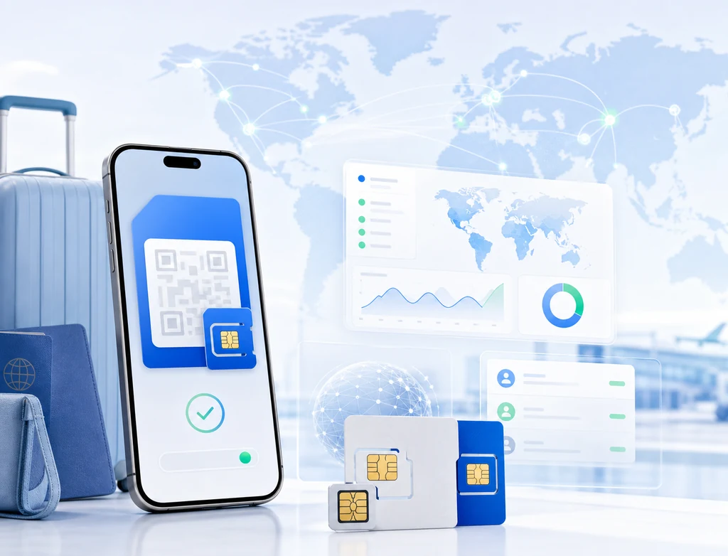 Vora全球旅行eSIM、手机二维码安装与合作伙伴管理平台