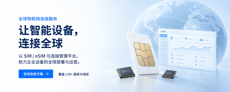 徕纳物联全球物联网连接服务，提供SIM、MFF2、eSIM及连接管理平台